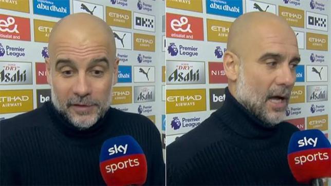 曼城22遭热刺逼平，瓜迪奥拉怒斥争议判罚