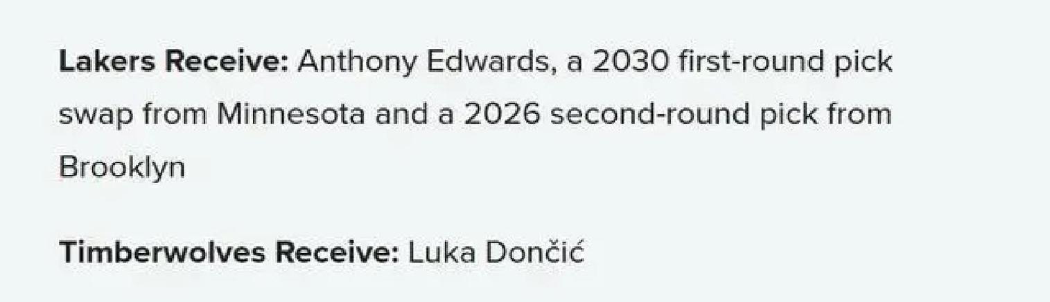 东契奇交易1周年！若湖人现在送走他能换哪些筹码美媒列4大方案