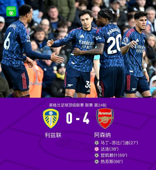 热苏斯破门64场不败，阿森纳40利兹联夺交手8连胜，静待曼城翻车