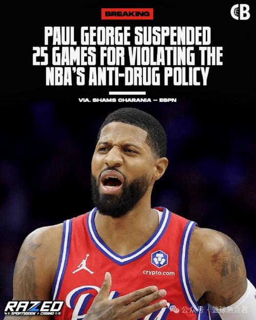 啊！保罗乔治被禁赛25场！