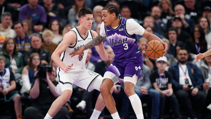 篮网10999力克爵士:8号秀杰明砍25+10关键三分锁定胜局